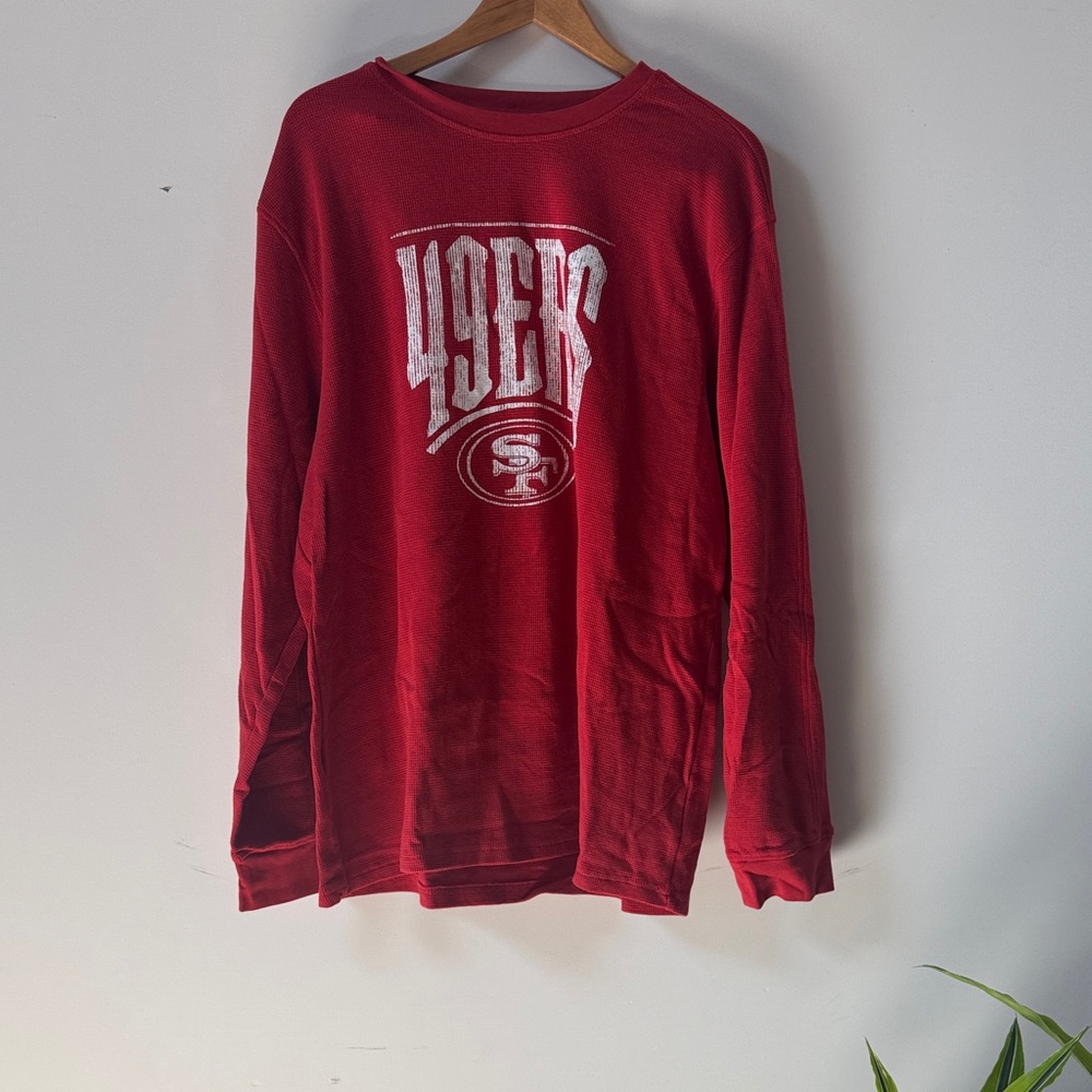 NFL Red Crewneck Top with Darius Rucker Collaboration Label
